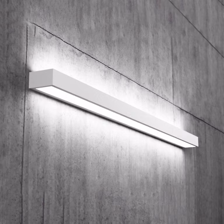Applique da parete a LED Mera MCJ, Bianco / Opale, Corridoio, Metallo, Moderno, Applique a LED