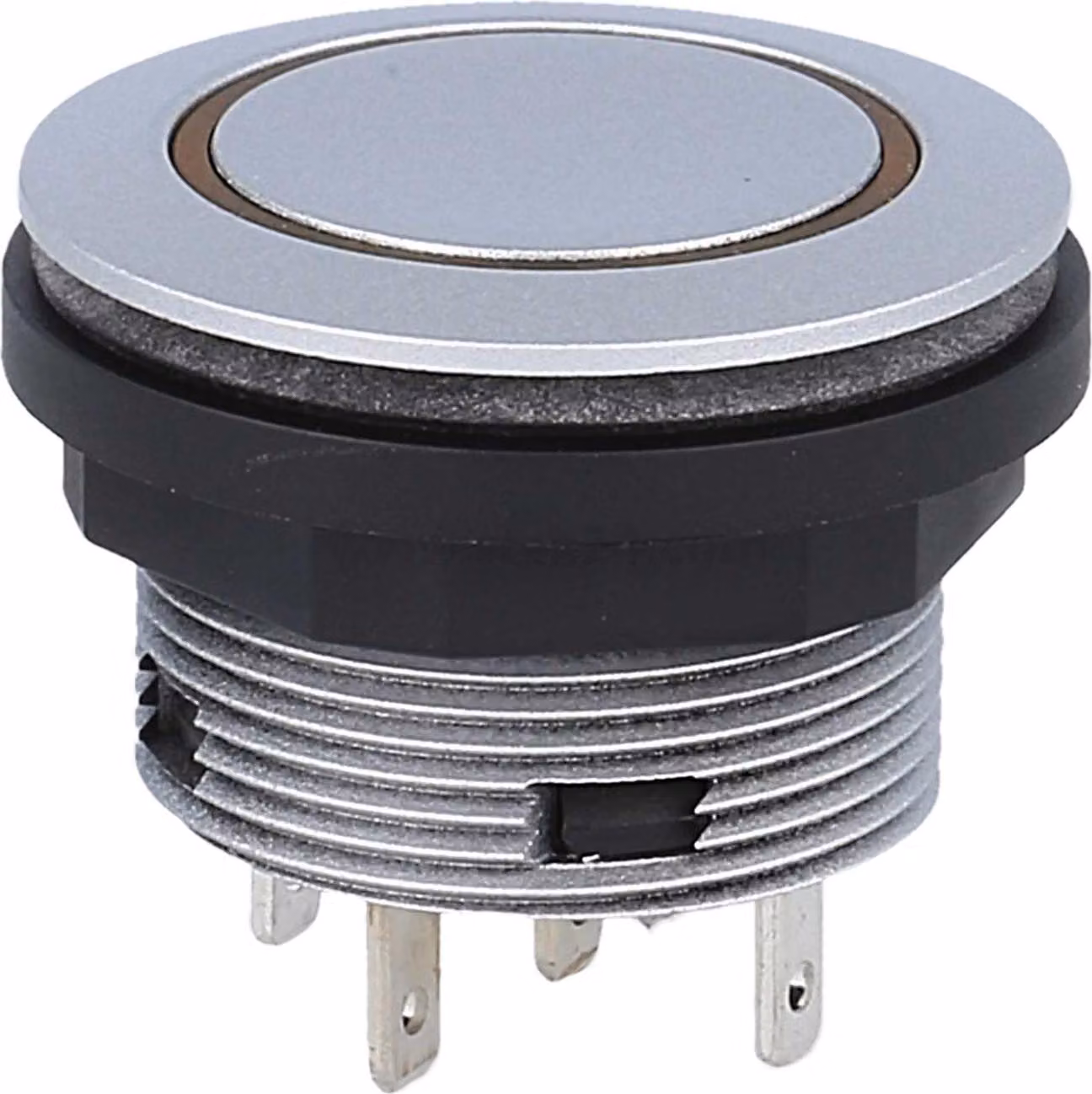 Georg Schlegel Pulsante con illuminazione ad anello tattile, illuminabile 1W, rotondo, connettore piatto SHORTRON 2,8 mm x 0,8 mm - 1
