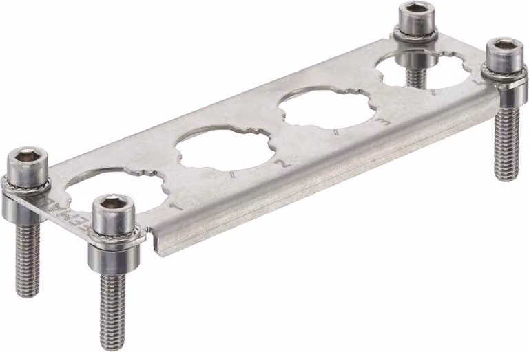 "Telaio Han HPR allargato, zoccolo 24B, per 4 moduli HC 250 Materiale acciaio inox"