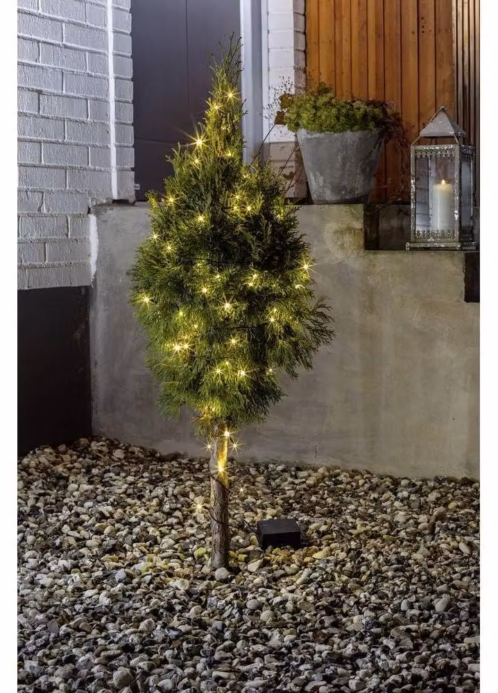Catena luminosa, 20 LED, luce bianco caldo, alimentazione a batteria, grado di protezione IP44, con timer