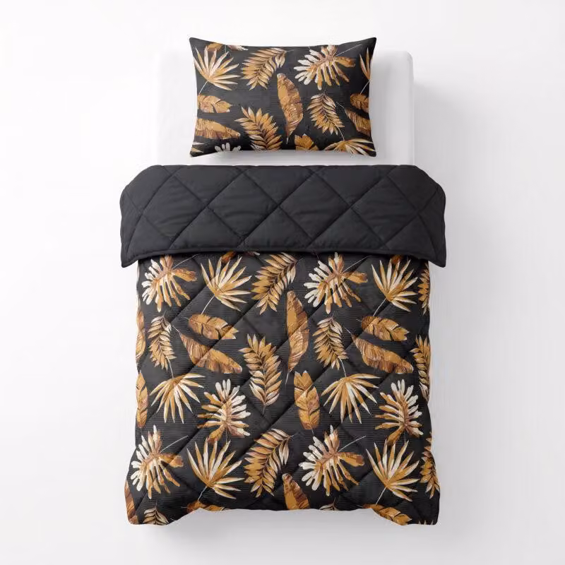 Sleeptime, coperta per letto "Lazy", colore Luisa Schwarz, 140 x 200 cm, con federa inclusa