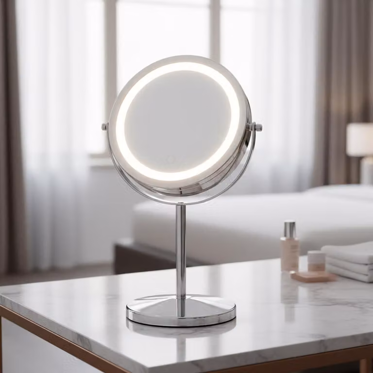 Specchio cosmetico LED 10x Specchio per trucco Specchio da bagno Specchio cosmetico Bagno