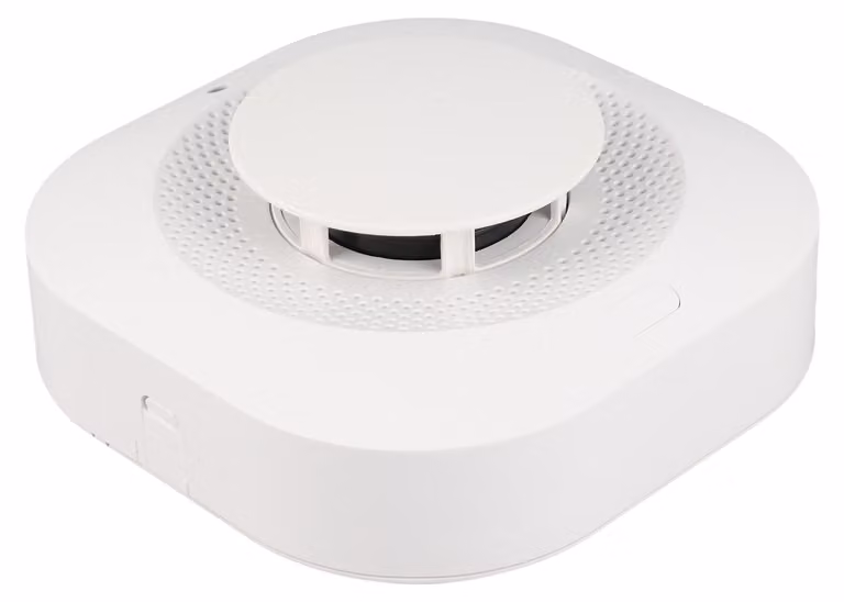 Rilevatore di fumo wireless intelligente Tuya Zigbee, rilevatore di allarme domestico a induzione a 360°, allarme acustico e luminoso con notifica via SMS, avviso di batteria scarica, app per smartphone, disattivazione del suono con un solo clic
