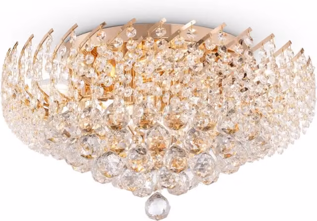Lampadario Karolina cristallo ottone 9 luci Maytoni