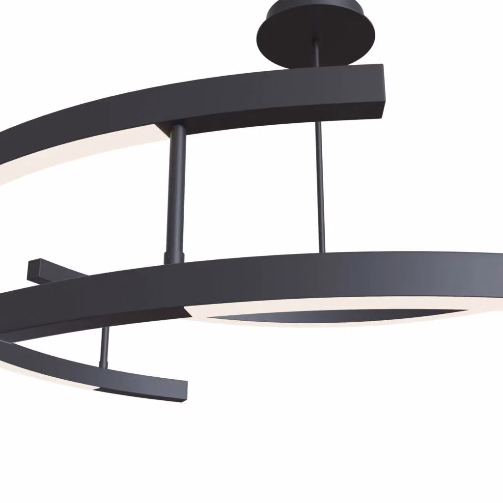 Lampada sospesa LED Maytoni Line Ø83 cm nero 52W 4000K – 2