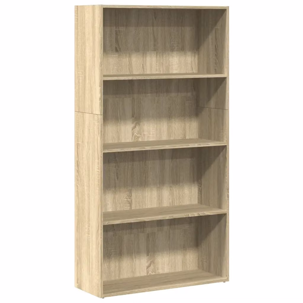 Libreria-Scaffale Design Mania in Legno Multistrato Rovere Sonoma, Marrone, L 80 cm x P 30 cm x H 152 cm – 2