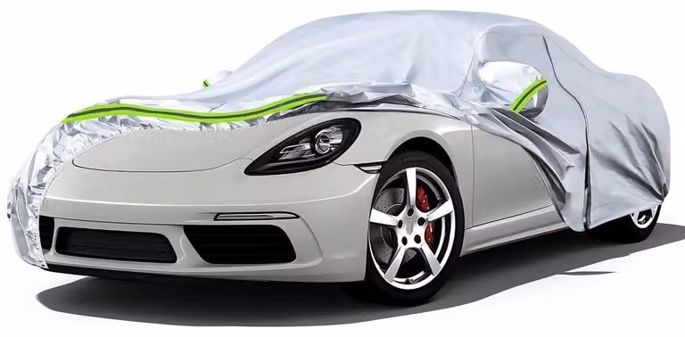 Copertura impermeabile per auto, compatibile con Porsche 718 Cayman e Boxster, dal 2012 al 2025, colore argento
