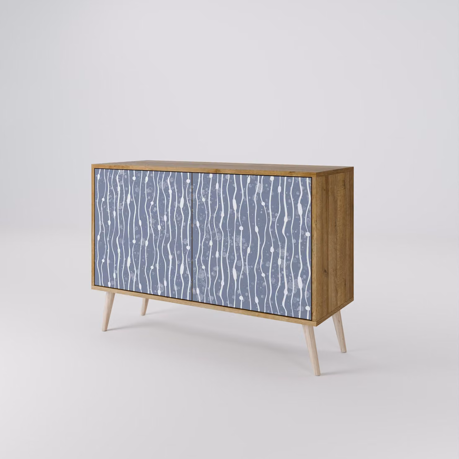 Cassettiera Spacerebels a 2 ante - credenza cassettiera - credenza alta - mobile guardaroba - soggiorno camera da letto - 57,5×111×42 (HxLxP)