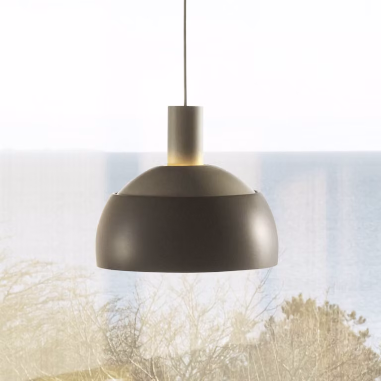 Louis Poulsen Lampada a sospensione FJ Elements, dimmerabile, Alluminio / Grigio / Zincato, Soggiorno / Sala da pranzo, Alluminio, Moderno, Lampada a sospensione