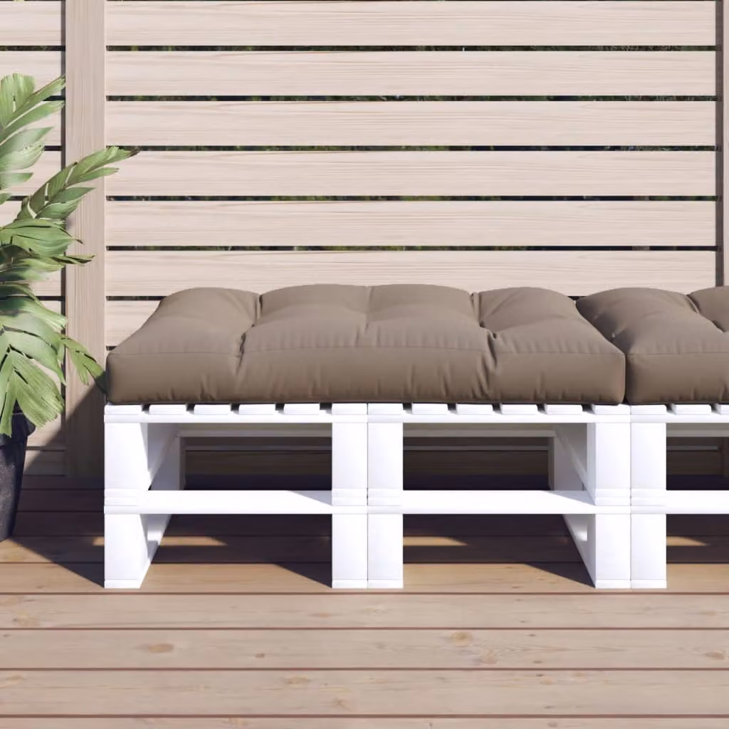 Cuscino per Pallet vidaXL in Tessuto Poliestere, Impermeabile e Resistente ai Raggi UV, L/P/H: 120 x 120 x 12 cm