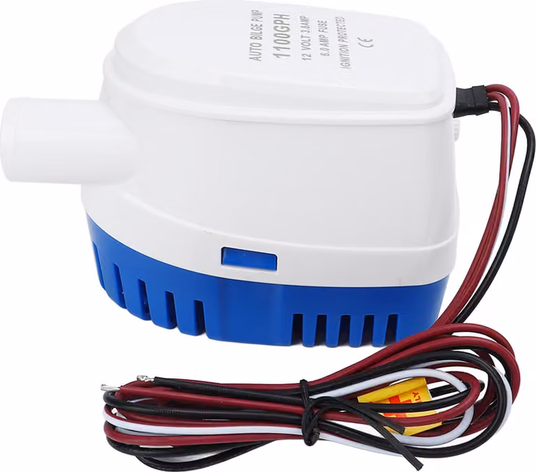 Pompa sommersa automatica per acqua di sentina 12 V accessori in plastica con galleggiante 1100 gPH