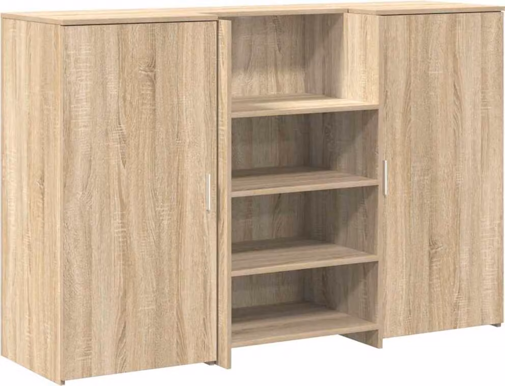 Banco Reception Rovere Sonoma 155x50x103,5 cm Legno Multistrato