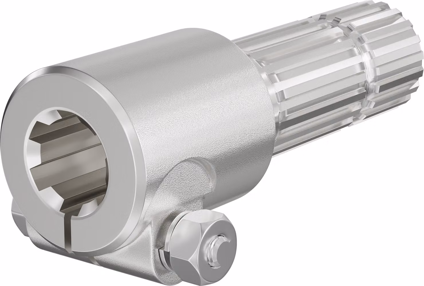Albero cardanico, boccola PTO 175 mm con supporto albero scanalato 1 3/8" Z6 per albero di uscita 1 3/4" Z20 trattore