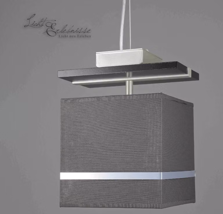 Lampada a sospensione in tessuto marrone cromo E27 luce angolare a sospensione soggiorno sala da pranzo
