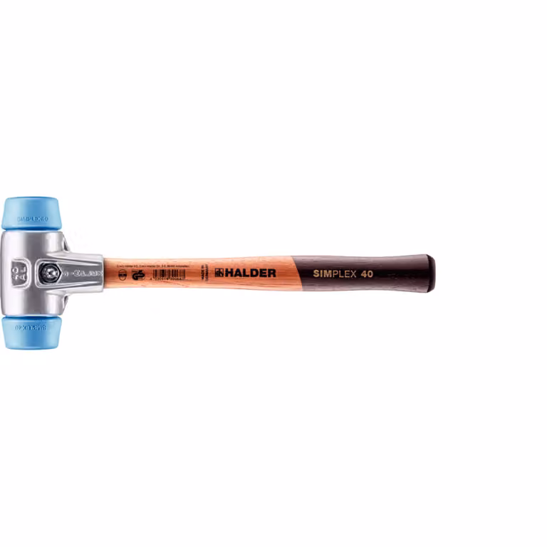 Mazza SIMPLEX soft-face, TPE-soft; con alluminio..