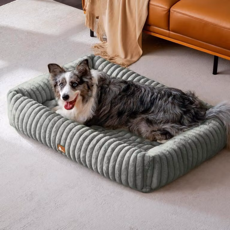 Cuccia per cani, taglia XL, grigio scuro, dimensioni: 109 x 76 x 20 cm, lavabile, realizzata in memory foam, antiscivolo