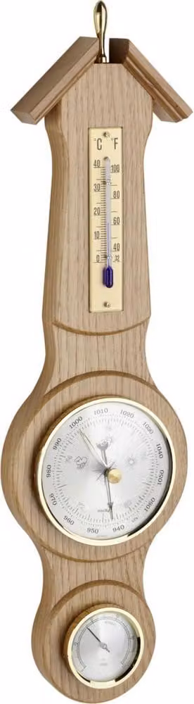 TFA - Stazione meteo analogica in legno massello - 20.1040.02 - rovere, naturale