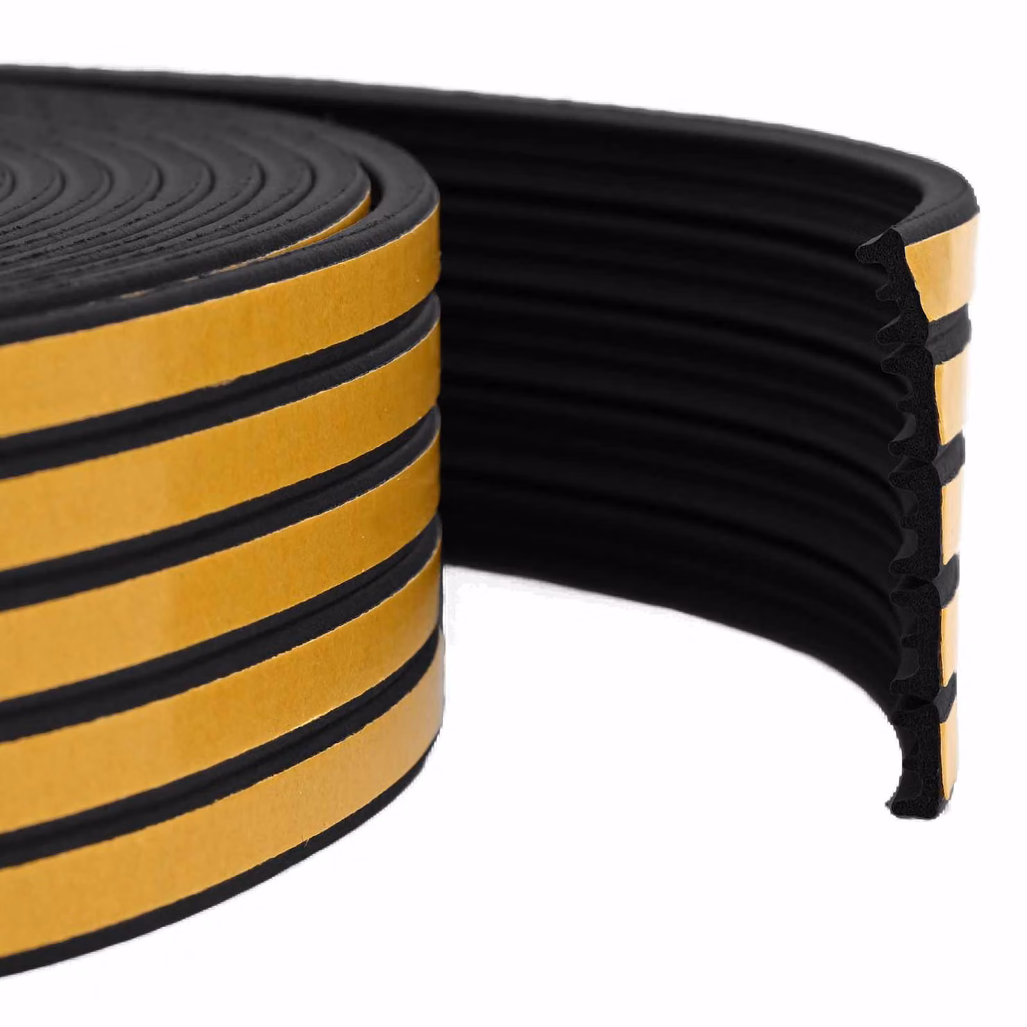 vidaXL Nastro adesivo in schiuma EPDM per finestre, Nero, L: 15 mm, Lunghezza: 12 m