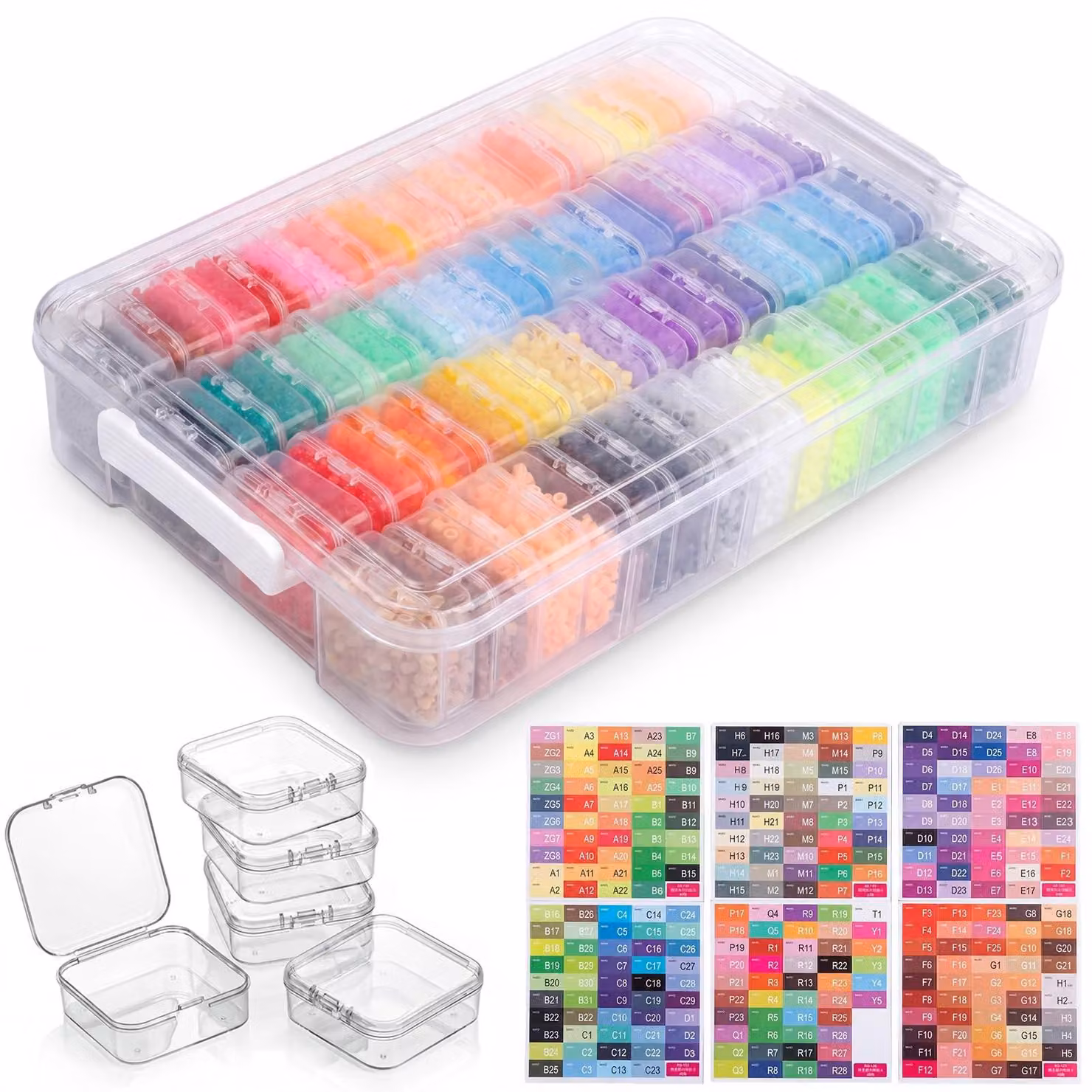 Set di 60 accessori per il diamond painting, con scatola di conservazione