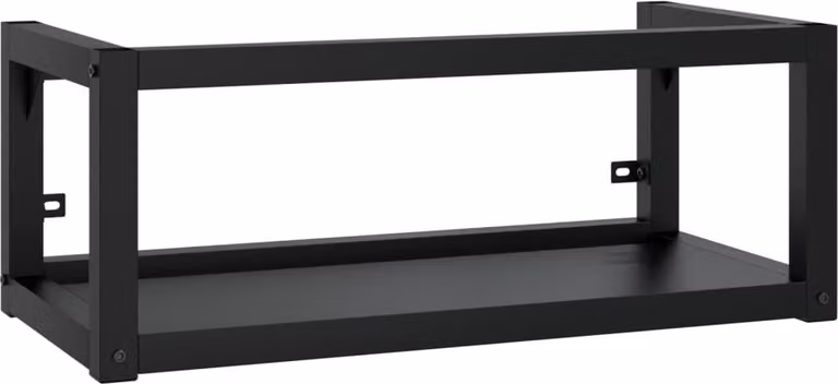 Struttura per Lavabo a Parete Nera 79x38x31 cm in Ferro
