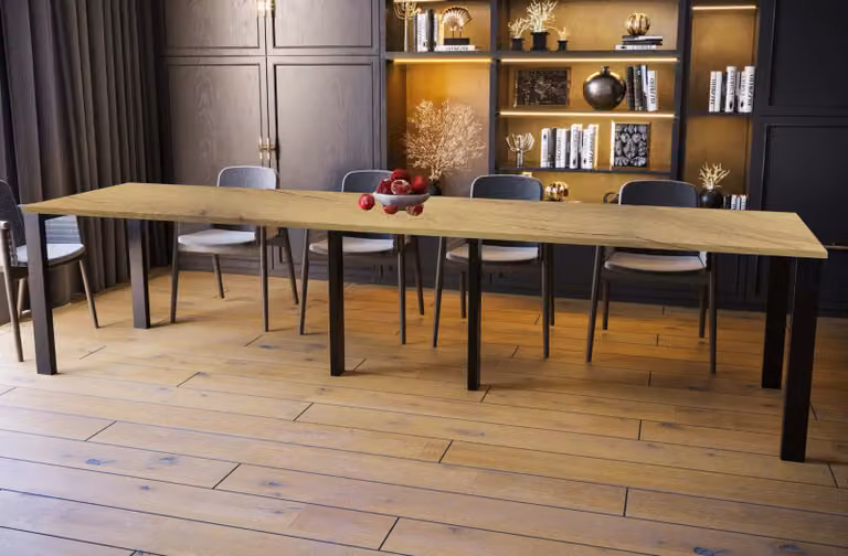 Endo-Möbel Tavolo da pranzo XXL Vast 130cm - 330cm tavolo da cucina allungabile (rovere naturale)