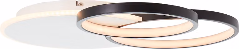 BRILLIANT Davida Plafoniera LED 55cm bianco/nero G99386/75