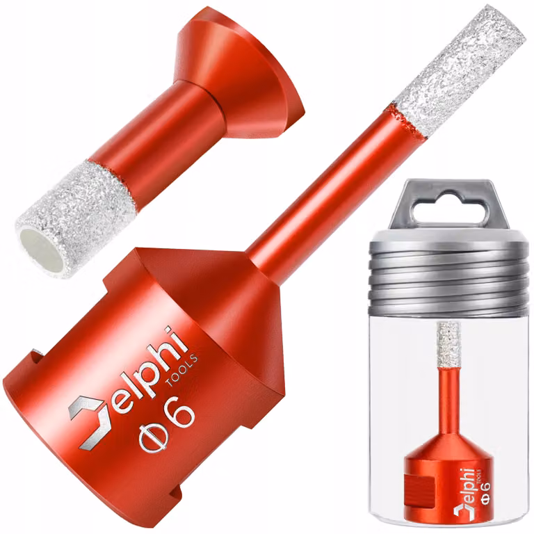 Seghetto diamantato Delphi per tagli a filo su piastrelle di granito, filettatura M14, 6 mm