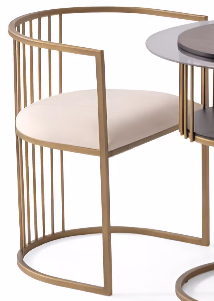 Eleganter Beiger Esszimmerstuhl Stilvolle Küchenstühle Polsterstühle