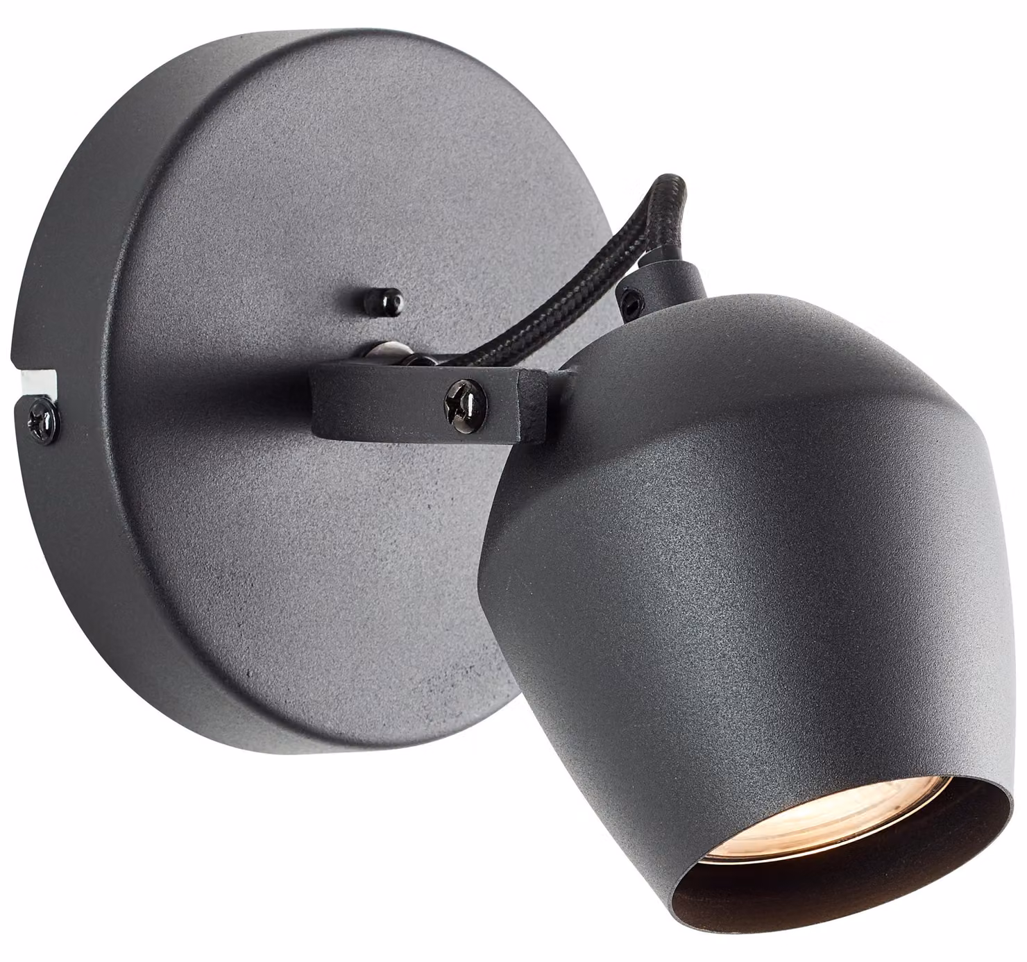 Lampada da parete Brilliant Vertino, colore nero, attacco GU10, 10W, grado di protezione IP20, per uso interno