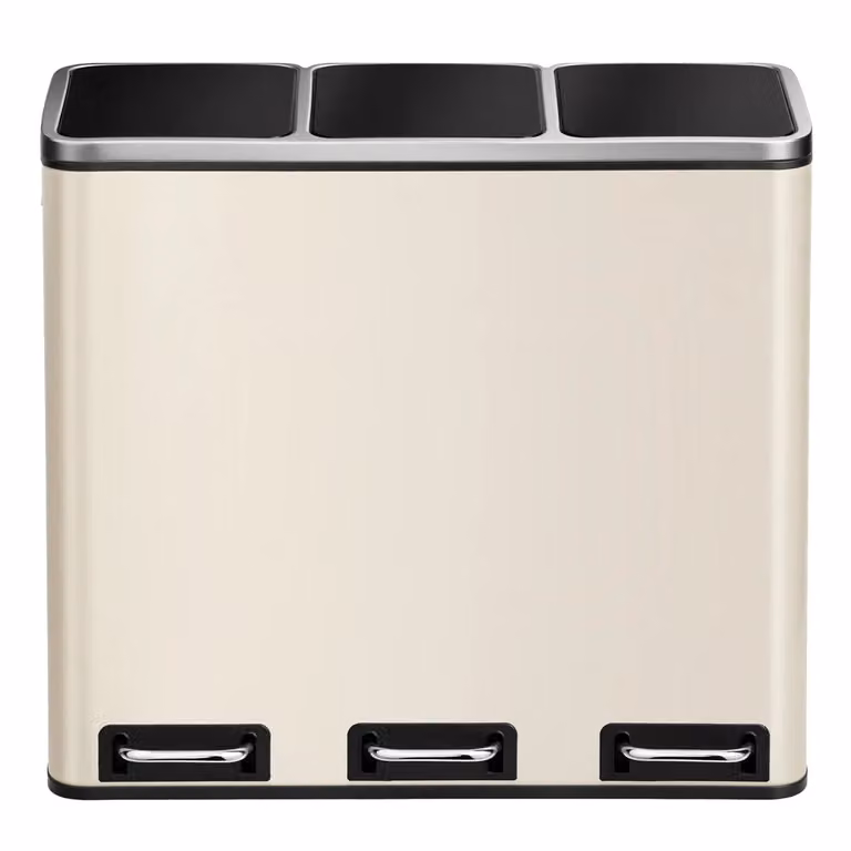 SONGMICS Pattumiera con Chiusura Morbida | SONGMICS HOME, Beige Sabbia
