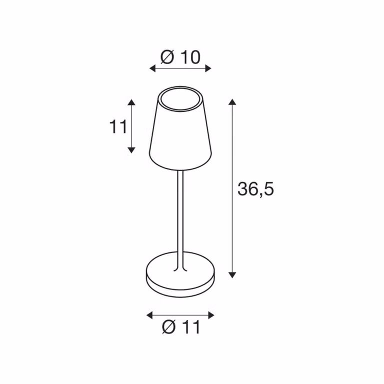 SLV Lampada a batteria LED Vinolina Two, rossa, alluminio, Ø 11 cm, IP65, CCT dimmerabile, Rosso, Alluminio, Moderno