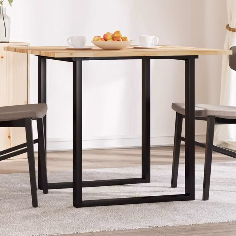 Piano Tavolo Quadrato in Legno di Acacia Oiled Marrone vidaXL L 90 x P 90 x H 2 cm