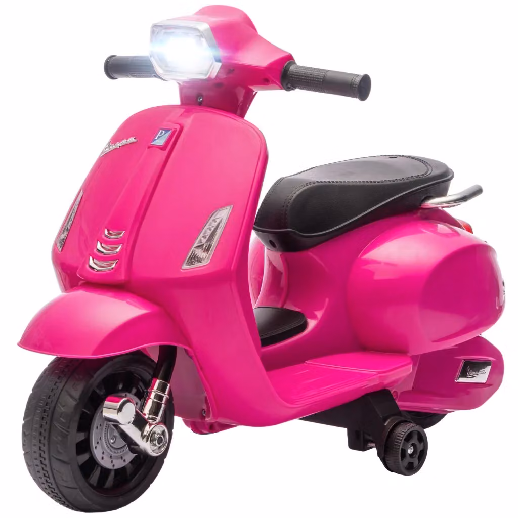 Moto Elettrica Vespa Zephmum per Bambini 2-4 Anni con Batteria 6V, Colore Rosa – 2