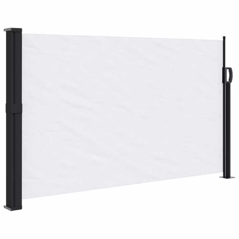 Tenda da Sole Laterale Retrattile Bianco 117x300 cm
