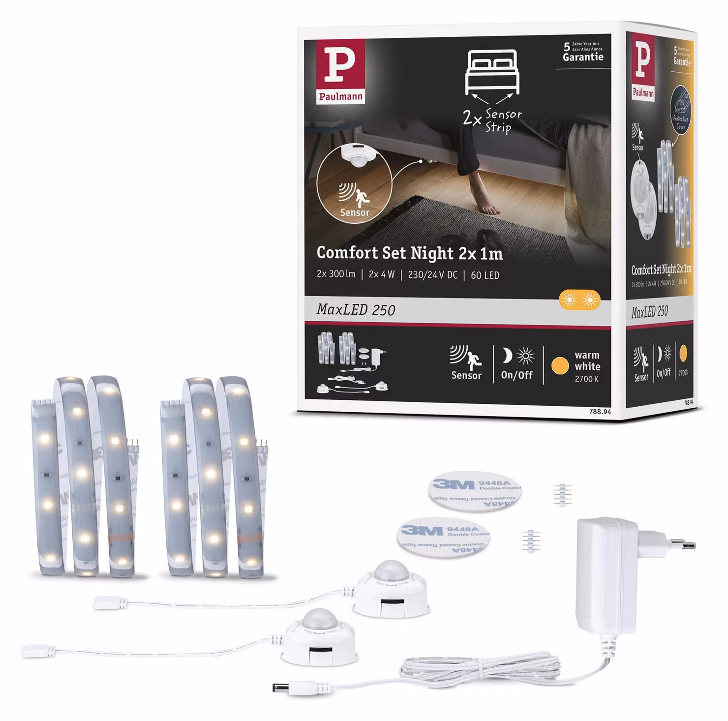 Paulmann MaxLED 250: Kit base per striscia LED "Night Comfort"