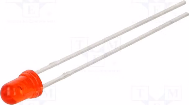 5 LED, 180÷400 mcd, modello LTL1CHJETNN, diodi LED a montaggio superficiale (SMD), 3 mm, rosso, angolo di emissione 45°