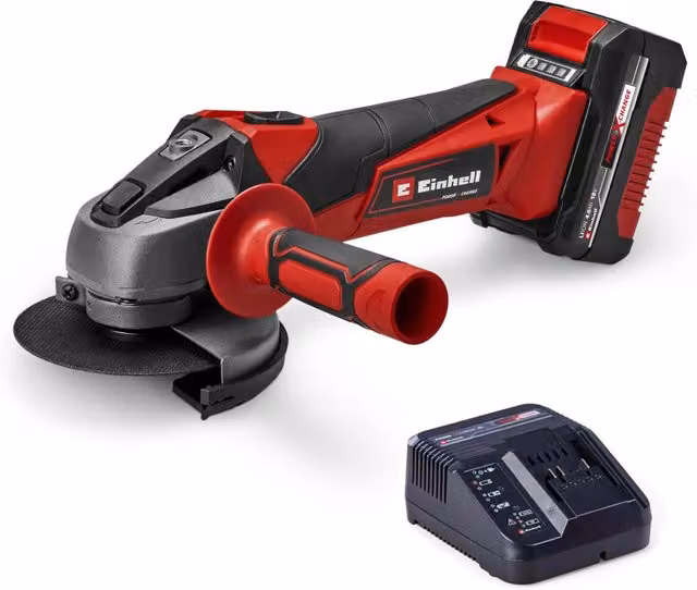 Smerigliatrice angolare a batteria Einhell TC-AG 115 Li Power X-Change rossa