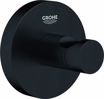 GROHE Gancio per accappatoio Essentials nero opaco