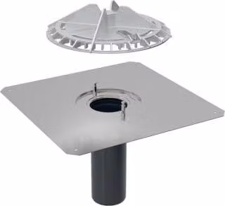 Geberit 359129001 Pluvia presa d'acqua da tetto con attacco in lamiera