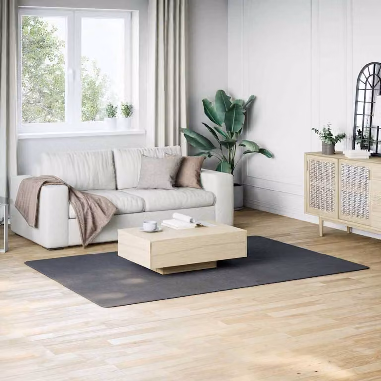 vidaXL Tappeto Moderno a Pelo Corto in Poliestere Antiscivolo e Lavabile, Antracite, L: 160 cm x P: 230 cm