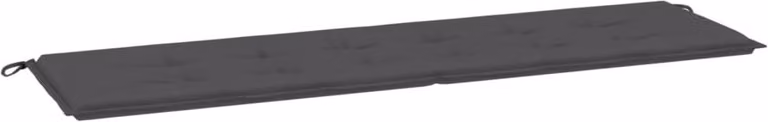 Cuscino per Panca Antracite 180x50x3 cm in Tessuto Oxford