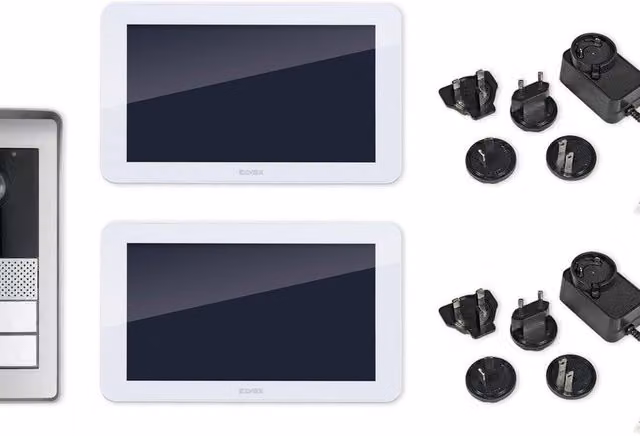 Videocitofono WiFi Vimar K42946 con display TFT LCD da 7 pollici touchscreen, 2 fili, colore bianco