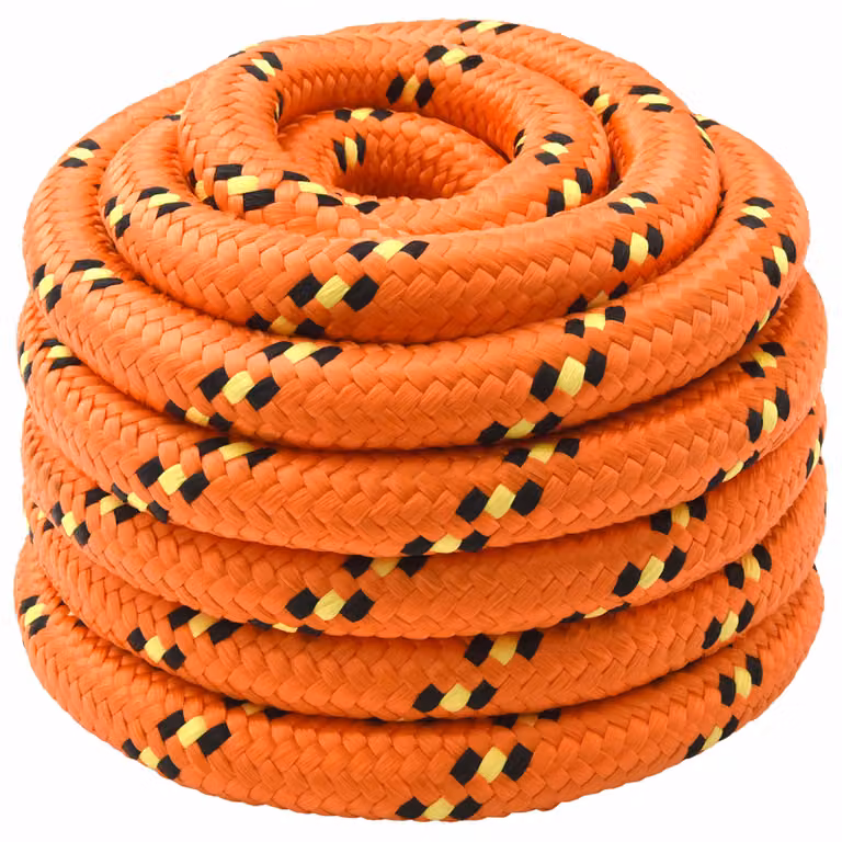 Corda multiuso vidaXL in plastica arancione, diametro 40 mm, lunghezza 10 m