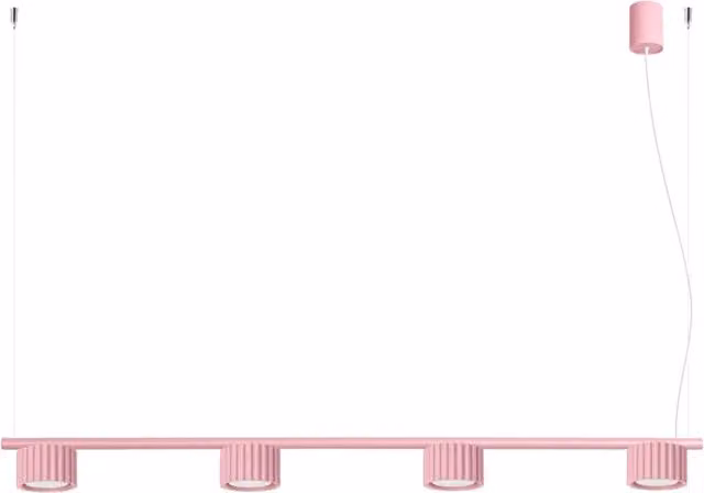 Lampadario AURA 4 rosa Gx53