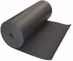 Lastra in gomma SBR liscia C Line Craft nera spessore 4 mm L 5,0 m x L 1,2 m
