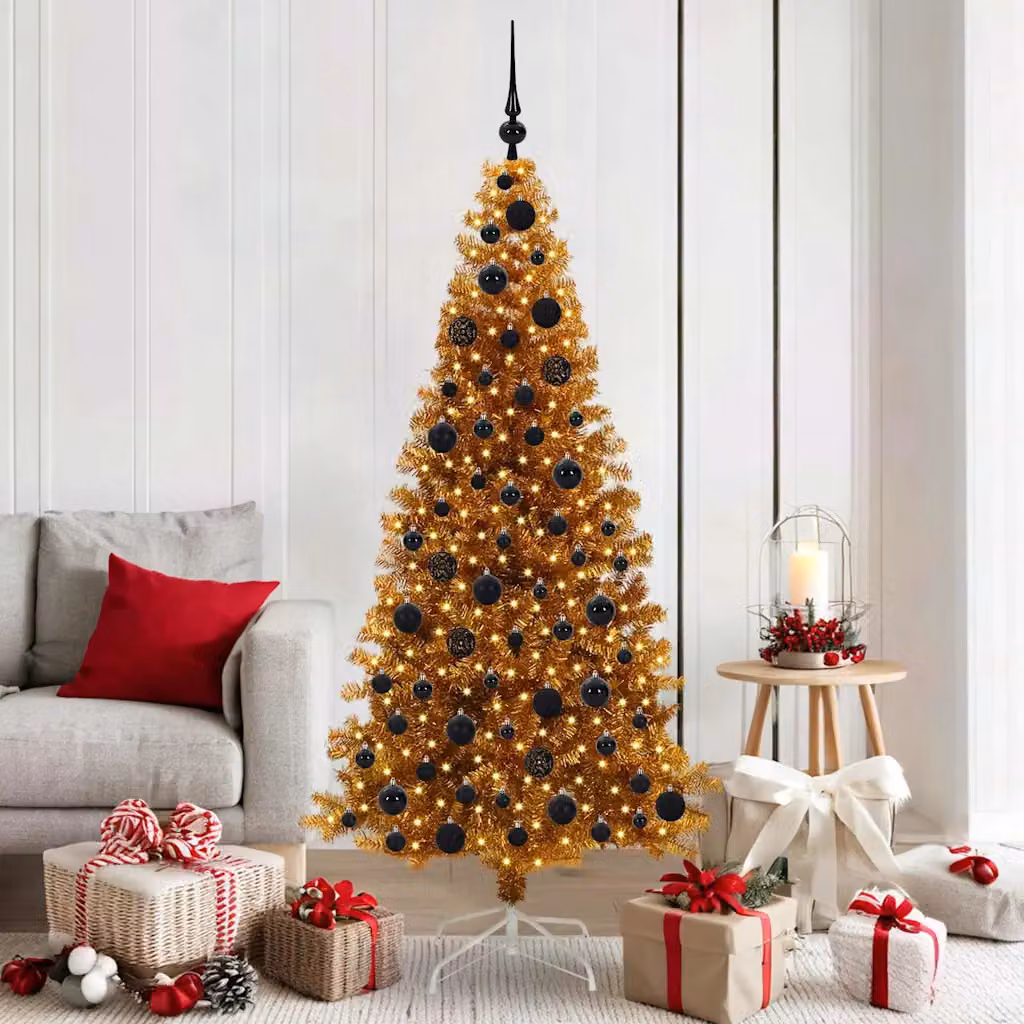 vidaXL Albero di Natale Oro 180 cm PET