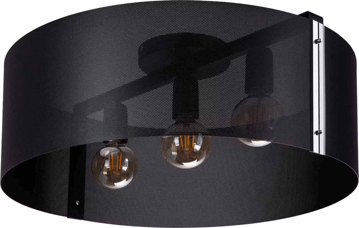 Lampada a sospensione moderna Lampada da soffitto industriale Kometa 2926/Z-B-3 Nero Cromo