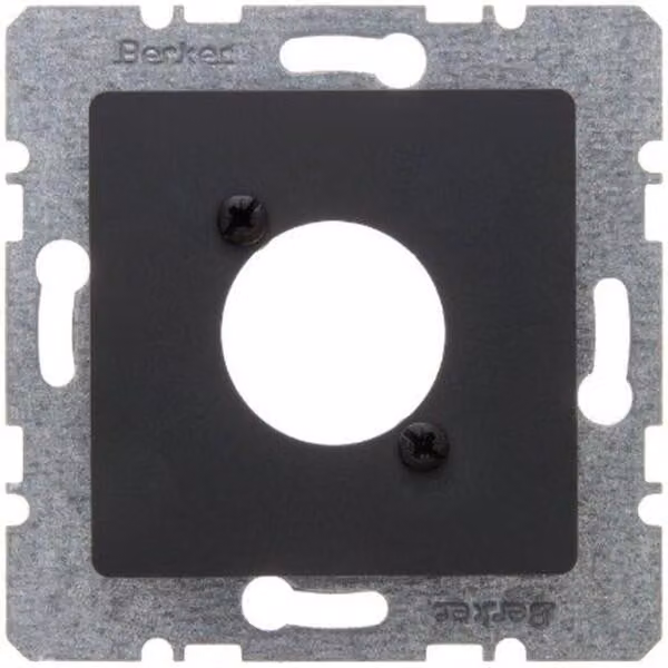Berker 14121606 Piastra centrale per connettori circolari XLRSerie D Piastra centrale color antracite/colorata