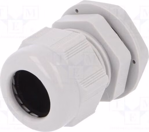 1 x Raccordo per cavo, grigio chiaro, modello 2411.631 n, filettatura: M25, grado di protezione: IP68, sezione del cavo: 1,5