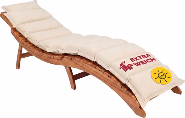 Cuscino per Sdraio Detex® beige impermeabile L: 192,5 cm, P: 61 cm – 1